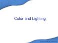 Color and Lighting