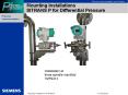 Mounting Installations SITRANS P for Differential Pressure