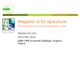 Mitigation in EU agriculture