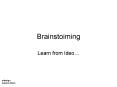 Brainstoiming