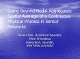 Going Beyond Nodal Aggregates: Spatial Average of a Continuous Physical Process in Sensor Networks