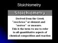 Stoichiometry