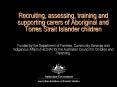 Recruiting, assessing, training and supporting carers of Aboriginal and Torres Strait Islander children   Funded by the Department of Families, Community Services and Indigenous Affairs (FaCSIA) for the Australian Council for Children and Parenting