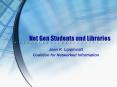 Net Gen Students and Libraries