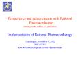 Perspectives and achievements with Rational Pharmacotherapy