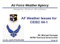 AF Weather Issues for