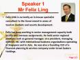 Speaker 1 Mr Felix Ling