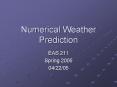 Numerical Weather Prediction