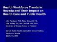 Health Workforce Trends in Nevada and Their Impact on Health Care and Public Health