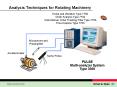 Analysis Techniques for Rotating Machinery