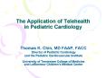 The Application of Telehealth in Pediatric Cardiology