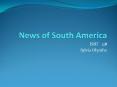 News of South America