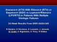 Atazanavir ATV With Ritonavir RTV or Saquinavir SQV vs LopinavirRitonavir LPVRTV in Patients With Mu