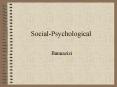 SocialPsychological