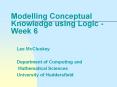 Modelling Conceptual Knowledge using Logic - Week 6