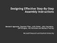 Designing Effective StepByStep Assembly Instructions Maneesh Agrawala, Doantam Phan, Julie Heiser, J