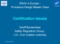 Certification Issues