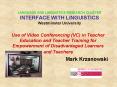LANGUAGE AND LINGUISTICS RESEARCH CLUSTER INTERFACE WITH LINGUISTICS Westminster University