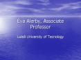 Eva Alerby, Associate Professor