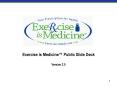 Exercise is Medicine Public Slide Deck Version 2.0