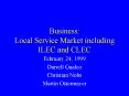 Business: Local Service Market including ILEC and CLEC