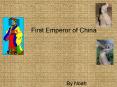 First Emperor of China