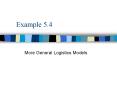 More General Logistics Models