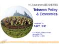 Agricultural Policy Analysis Center University of Tennessee 310 Morgan Hall Knoxville, TN 379964519