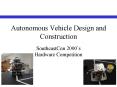 Autonomous Vehicle Design and Construction