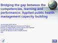 Sustainable Management Development Program Office of Capacity Development and Program Coordination C
