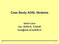 Case Study ADSL Modems