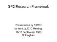 SP2 Research Framework