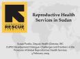 Reproductive Health Services in Sudan