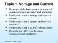 Topic 1 Voltage and Current