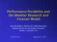 PerformancePortability and the Weather Research and Forecast Model