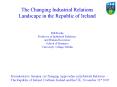 The Changing Industrial Relations