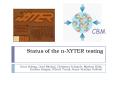 Status of the nXYTER testing