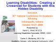 Learning Disabilities: Creating a Crossroad for Students with this Hidden Disability