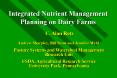 Integrated Nutrient Management Planning on Dairy Farms
