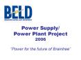 Power Supply/ Power Plant Project