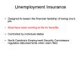 Unemployment Insurance