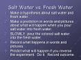 Salt Water vs. Fresh Water