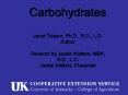 Carbohydrates