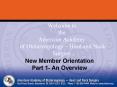 Welcome to the American Academy of Otolaryngology Head and Neck Surgery