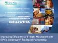 Improving Efficiency of Freight Movement with EPAs SmartWay Transport Partnership
