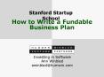 How to Write a Fundable Business Plan