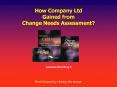 How Company Ltd Gained from Change Needs Assessment