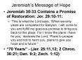 Jeremiahs Message of Hope