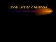 Global Strategic Alliances