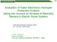 Evaluation of Water Electrolysis Hydrogen Production Systems taking into Account an Increase of Elec